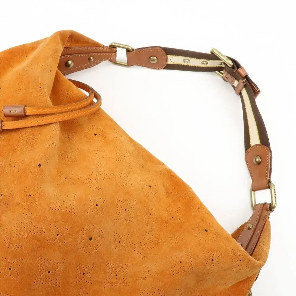 Louis Vuitton Monogram Onata GM Suede Hobo Bag Orange